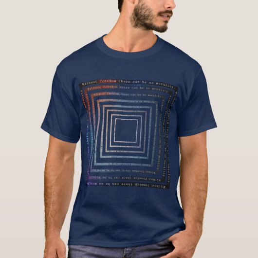 T-shirt de Freedom Slogan (Devant)