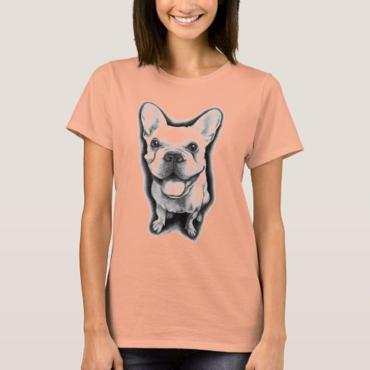 T-shirt de French Bulldog Ladie (Devant)