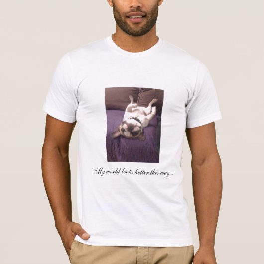 T-shirt De Frenchie dos dessus (Devant)
