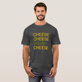 T-shirt de fromage et de végétalien (Devant entier)