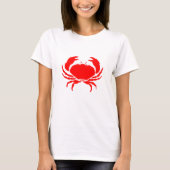 T-shirt de fruits de mer de crabe rouge (Devant)
