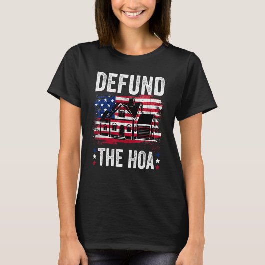 T-shirt De fund The HOA America Flag (Drapeau HOA Amérique (Devant)