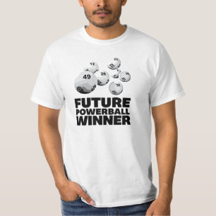 T-shirt de "futur gagnant de Powerball" de cool