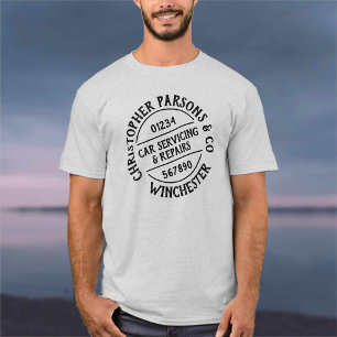 T-shirt de garage de réparation et d'entretien de