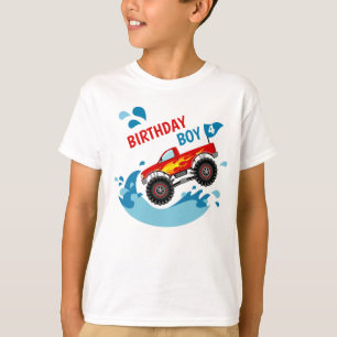 T-shirt de garçon d'anniversaire de réception au