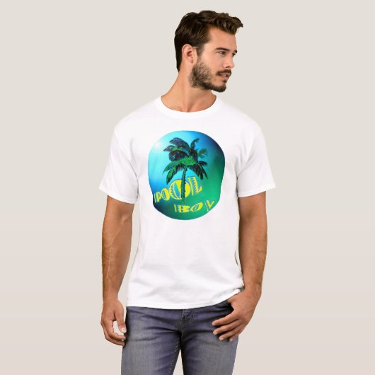 T-shirt de garçon de piscine (Devant entier)