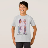 T-shirt de garçon plié pour animaux (Devant entier)