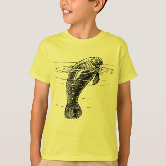 T-shirt de garçons Manatee (Devant)