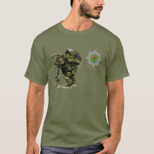 T-shirt de gardes d'Ecossais de vert d'épuisement