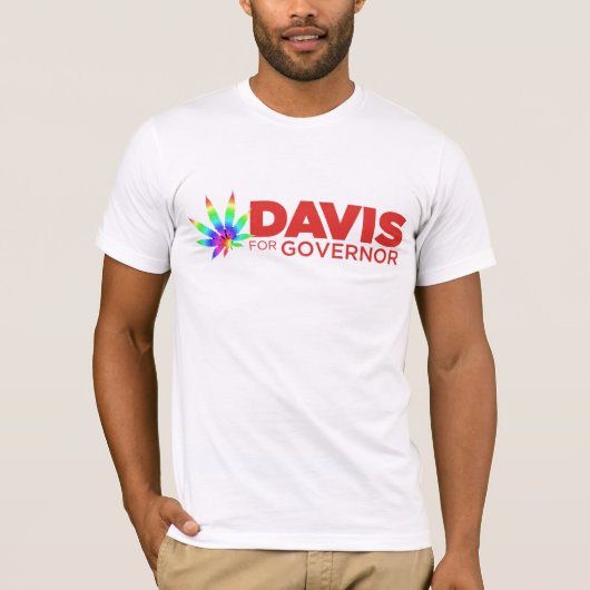 T-shirt de gay pride de Davis (Devant)