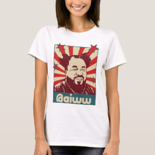 T-shirt de gazouillement de @aiww des dames AI