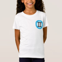 T-SHIRT de GÉMEAUX - pièce en t de blanc de