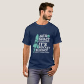 T-shirt de génie aérospatial Funny Rocket Science (Devant entier)