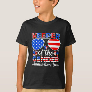 T-shirt De Genre La Femme Tante Vous Aime 4 juillet