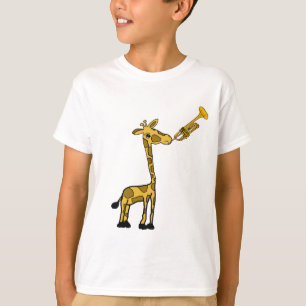 T-shirt DE- Giraffe Playing the Trumpet Shirt