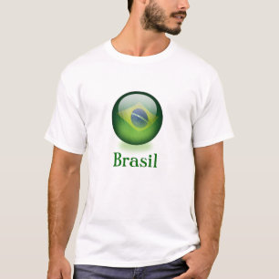 T-shirt de globe du Brésil