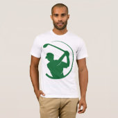 T-shirt de golf à gazon vert (Devant entier)