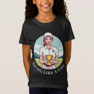 T-shirt de golf de Jersey fin