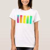 T-shirt de gradient d'arc-en-ciel (Devant)