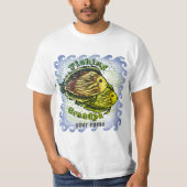 T-shirt de grand-père de pêche (Devant)