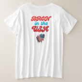T-shirt de grande taille pour femmes (Design dos)
