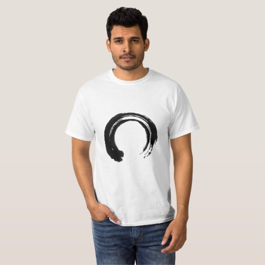 T-shirt de graphique de cercle de calligraphie de (Devant entier)