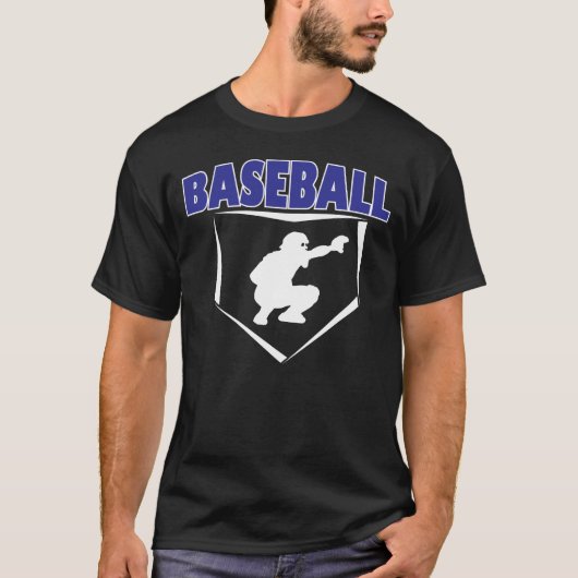 T-shirt de graphique de receveurs de base-ball (Devant)