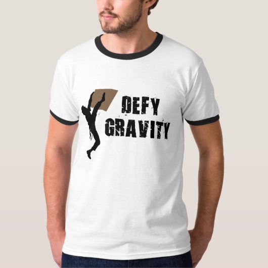 T-shirt de gravité de défi (Devant)