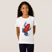 T-shirt de grenouille de dard de poison de fraise (Devant entier)