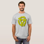 T-shirt de gris d'insertion de disque de 45 t/mn (Devant entier)