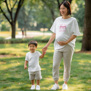 T-Shirt de grossesse avec date prévue d'accoucheme