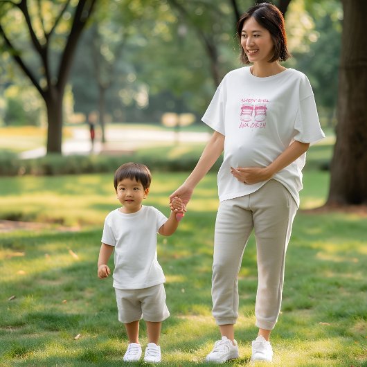 T-Shirt de grossesse avec date prévue d'accoucheme