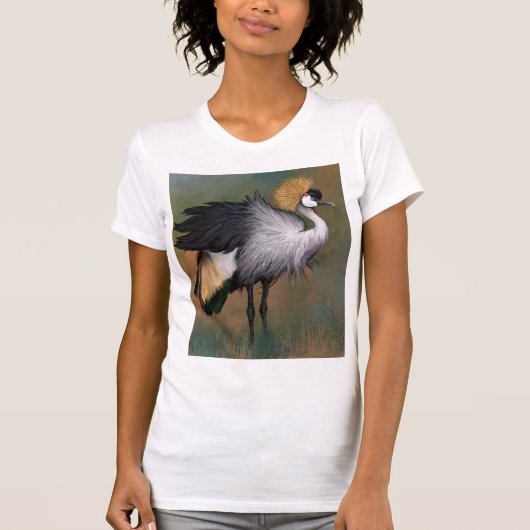 T-shirt de grue couronnée (Devant)
