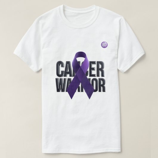 T-Shirt de guerrier contre le cancer (Design devant)