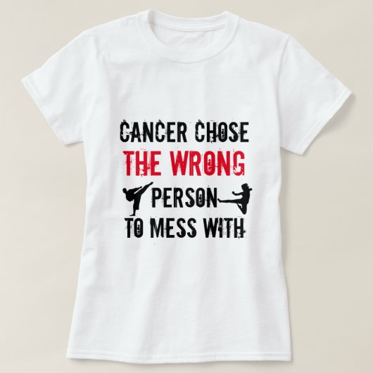 T-shirt de guerrier de Cancer (Design devant)