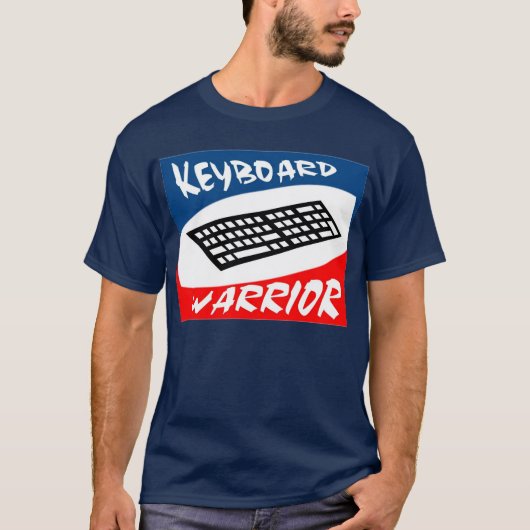 T-shirt de guerrier de clavier (Devant)