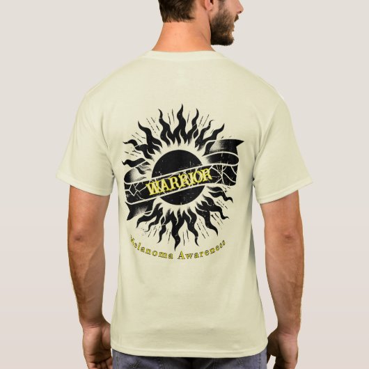T-Shirt de Guerrier de Mélanome (Dos)