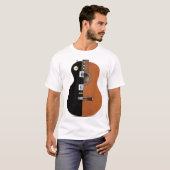 T-shirt de guitare électrique acoustique (Devant entier)
