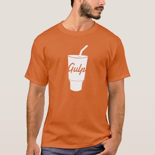 T-shirt de GulpJS (rouge) (Devant)