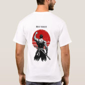 T-Shirt de gym à impression dos Samouraï forgé (Dos)