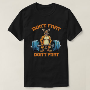 T-shirt de gym Kangourou Ne Pète Pas : Drôle de te