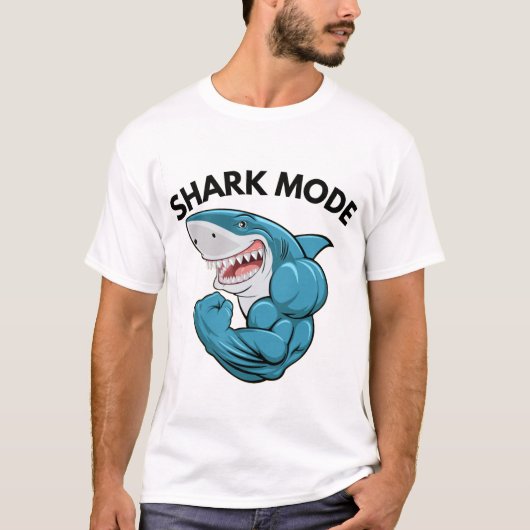 T-Shirt de Gym Shark Mode (Devant)