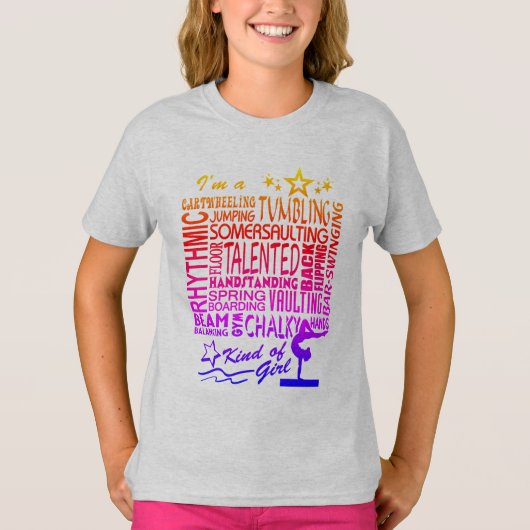 T-shirt de gymnaste, Gymnastique Talent (Devant)