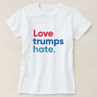 T-shirt de haine d'atouts d'amour