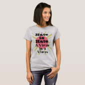 T-shirt de haine/virus (Devant entier)