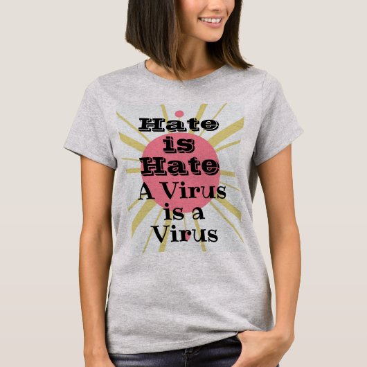 T-shirt de haine/virus (Devant)