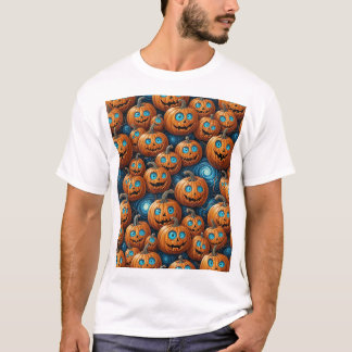 T-Shirt de Halloween Citrouille Fantaisiste