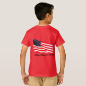 T-shirt de Hanes de drapeau d'allégeance de (Dos entier)