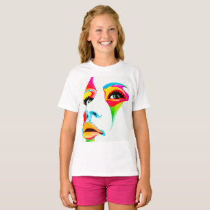 T-shirt de Hanes TAGLESS® des filles colorées de
