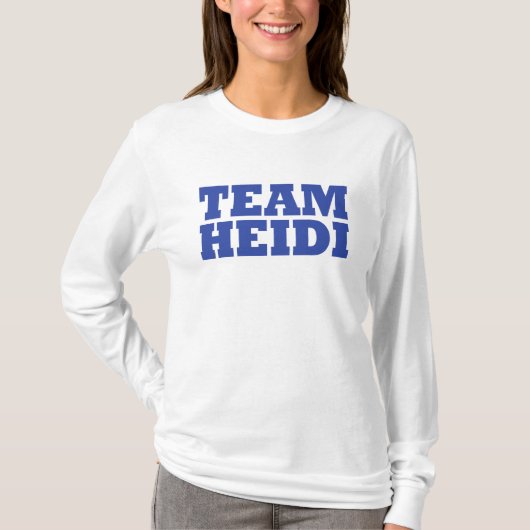 T-shirt de Heidi d'équipe (Devant)